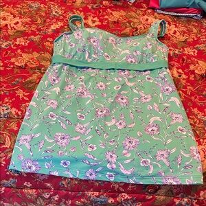 Lands' End underwire swim dress